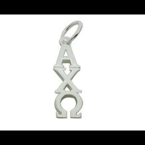 Alpha Chi Omega Sterling Silver Lavalier Pendant